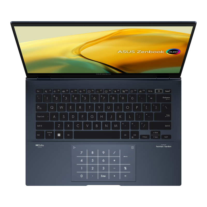 Brand New ASUS Zenbook 14 OLED UX3402ZA  Laptop Intel Core i7 1260P 2.1 GHz EVO Intel Iris Xe Graphics 14" WQXGA  touch screen 16GB LPDDR5 on board Ram 512GB M.2 NVMe PCIe SSD Windows 11 Ponder Blue