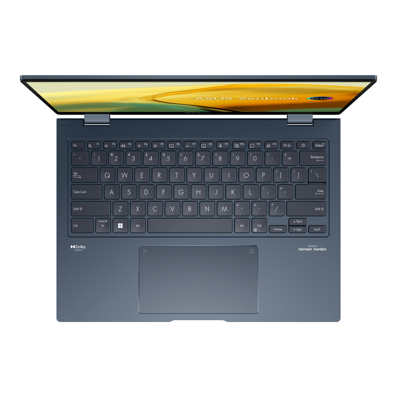 Brand New ASUS Zenbook 14 Flip OLED Laptop Intel Core™ i7 1360P 12 Core-Processor 16GB LPDDR5 RAM 1TB M.2 NVMe  PCIe Gen4.0 SSD 14 inch 2.8K OLED Touchscreen Intel Iris Xe Graphics Windows11 Home