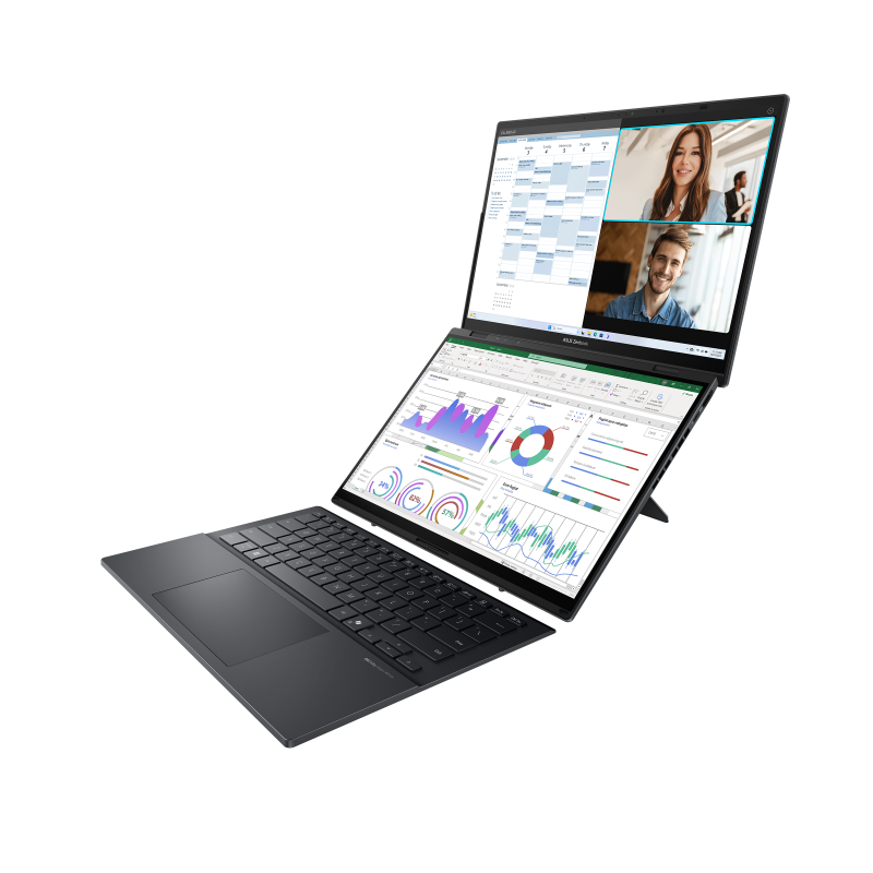 Brand New ASUS Zenbook Duo OLED Laptop (UX8406MA) Intel Core Ultra 7 Processor 155H,16GB LPDDR5X RAM 1TB M.2 NVMe PCIe 4.0 SSD Intel Arc Graphics,Dual 14.0" 3K (2880 x 1800) ASUS Lumina OLED