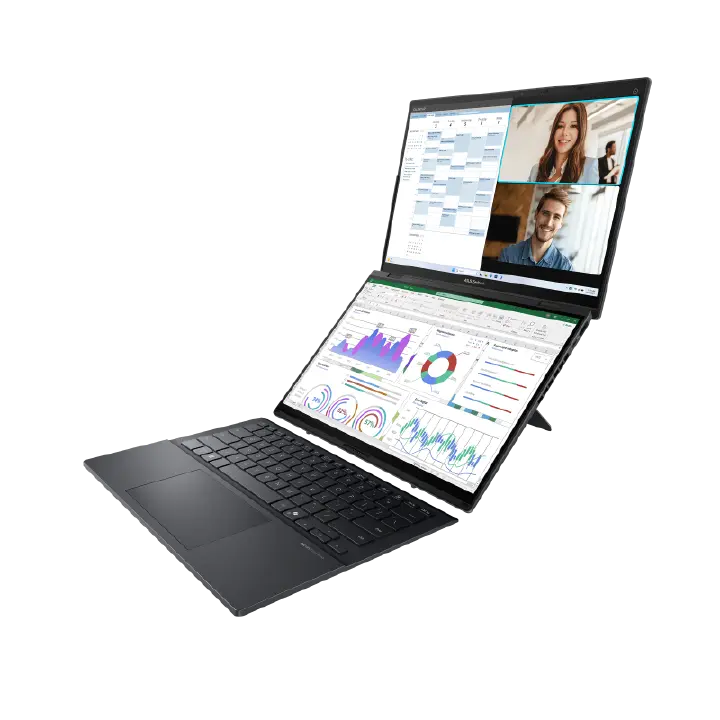 Brand New ASUS Zenbook Duo OLED Laptop (UX8406MA) Intel Core Ultra 7 Processor 155H,16GB LPDDR5X RAM 1TB M.2 NVMe PCIe 4.0 SSD Intel Arc Graphics,Dual 14.0" 3K (2880 x 1800) ASUS Lumina OLED