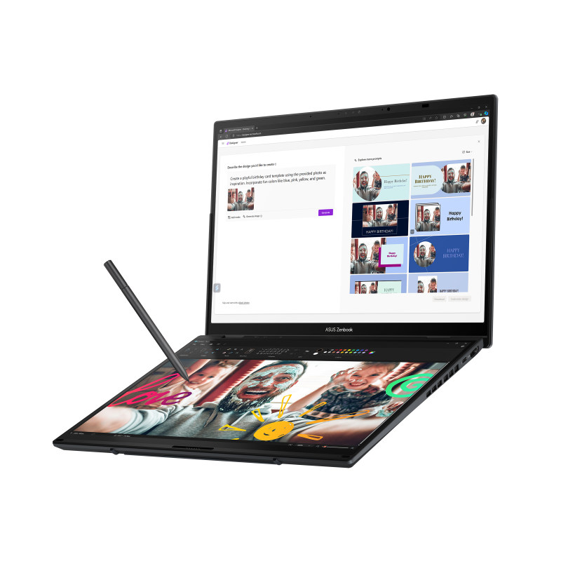 Brand New ASUS Zenbook Duo OLED Laptop (UX8406MA) Intel Core Ultra 7 Processor 155H,16GB LPDDR5X RAM 1TB M.2 NVMe PCIe 4.0 SSD Intel Arc Graphics,Dual 14.0" 3K (2880 x 1800) ASUS Lumina OLED