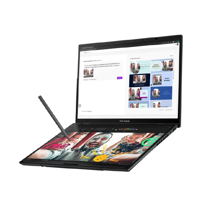 Brand New ASUS Zenbook Duo OLED Laptop (UX8406MA) Intel Core Ultra 7 Processor 155H,16GB LPDDR5X RAM 1TB M.2 NVMe PCIe 4.0 SSD Intel Arc Graphics,Dual 14.0" 3K (2880 x 1800) ASUS Lumina OLED