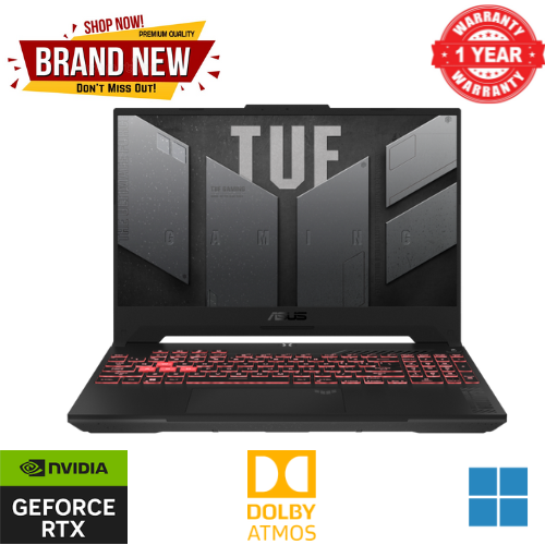 Brand New ASUS TUF  Gaming A15 Laptop AMD Ryzen 7 7435HS Mobile Processor 3.1GHz 16GB DDR5-4800 Ram 1TB PCIe 4.0 NVMe SSD 15.6" FHD  (1920 x 1080) 144Hz Refresh Rate 8GB RTX 4060 NVIDIA GeForce