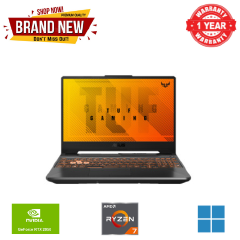Brand New ASUS TUF Gaming A15 Laptop AMD Ryzen 7 7445HS Mobile Processor 16GB (2x8GB) DDR5-5600 Ram 512GB PCIe 4.0 NVME SSD 15.6" FHD (1920 x 1080) 144Hz Refresh Rate 4GB RTX 3050 NVIDIA Graphics