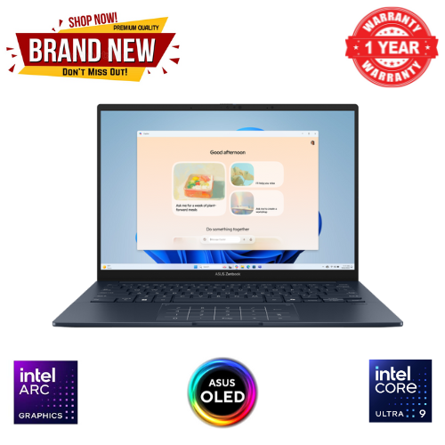 Brand New ASUS Zenbook 14 OLED (UX3405MA) Laptop Intel Core Ultra 9 Processor 185H with Intel AI Boost NPU 14.0"  3K (2880 x 1620) OLED TOUCH 16GB DDR5 RAM 1TB M.2 NVMe PCIe 4.0 SSD Windows 11