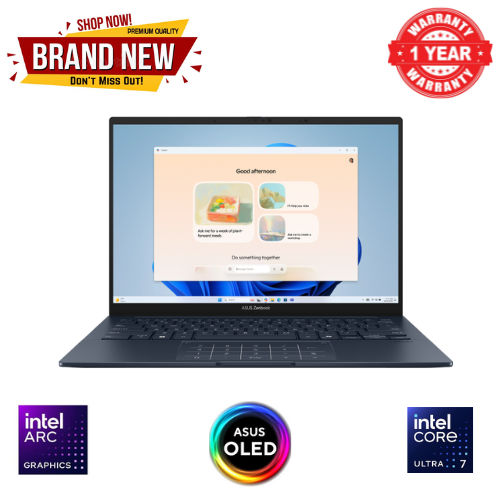 Brand New ASUS Zenbook 14X OLED (UX3405VA) Laptop 14.0-inch 3K (2880 x 1800) OLED Display Intel Core Ultra 7 155H Processor 16GB LPDDR5X On-Board Ram 1TB PCIe 4.0 NVMe M.2 SSD Intel  Arc Graphics