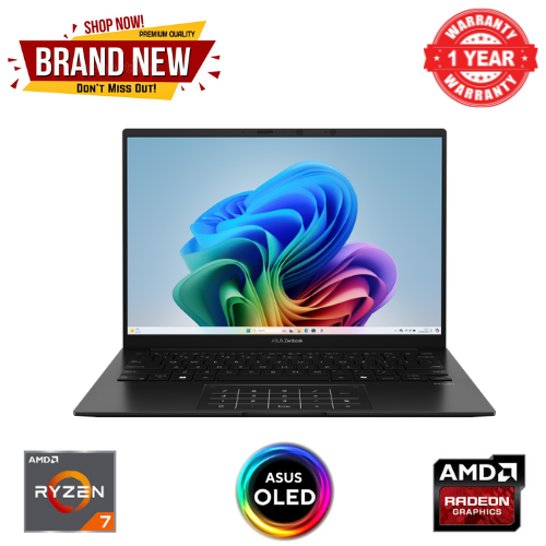 Brand New ASUS Zenbook 14 (UM3406) Laptop AMD Ryzen™ AI 7 350 Processor 2.0GHz AMD Radeon™ Graphics 14.0-inch, 3K (2880 x 1800) OLED Display 16GB LPDDR5X on board 1TB M.2 NVMe™ PCIe® 4.0 SSD