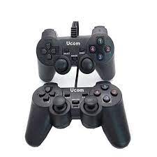 UCOM Double PC USB Game UCOM Twin USB Game Controller for PC – Dual Wired Gamepads with 8-Way Directional Pads, 12 Programmable FirController Twin Pad - 8-way Direction Pad, 12 fire button and 4 Axis.