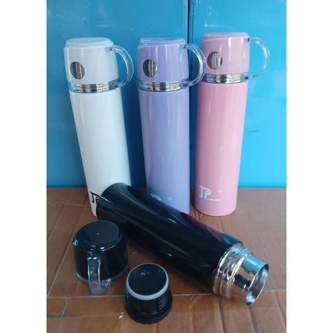 Jamespot 500ml Stainless Steel Vacuum Flask – Double-Wall Insulated Thermal Bottle for Hot & Cold Beverages – Leakproof, Durable & Portable – Ideal for Travel, Office, Gym, School & Outdoor Use