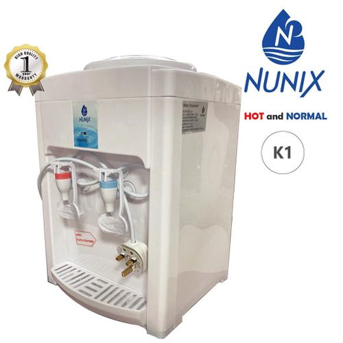 Nunix K1 Tabletop Hot & Normal Water Dispenser – Compact and Efficient Countertop Appliance – Ideal for Home, Office, and Small Spaces – Sleek Design with Reliable Heating Function