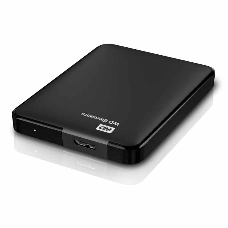 WD (Western Digital) 1TB External Hard Disk Drive – Portable, High-Speed Data Storage Solution with USB Cable Included – Sleek Black Design – Compatible with PC and Mac for Reliable Backup & Transfer