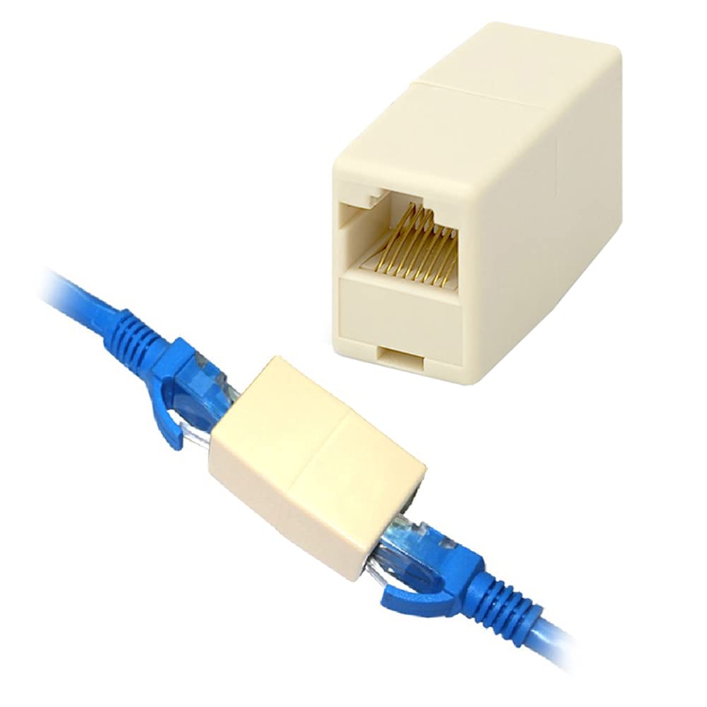 RJ45 Connectors and Coupler Kit – High-Quality CAT6 Ethernet Network Connectors and Coupler – Reliable Data Transmission – Easy Installation for Network Cables – Ideal for LAN and Internet Setup