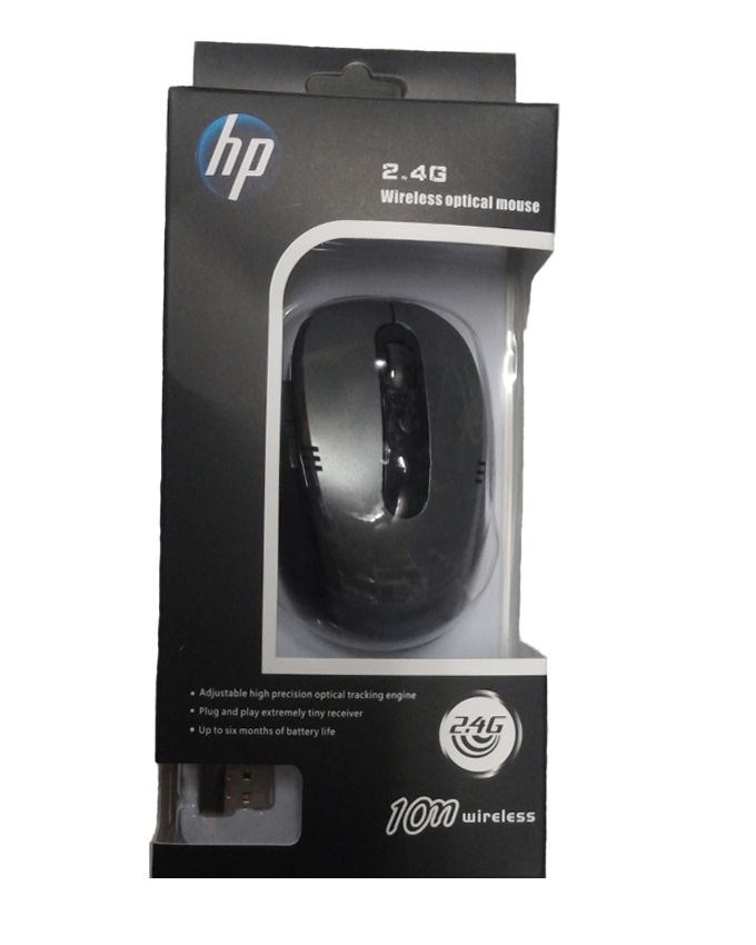 HP Wireless Optical Mouse – Ergonomic 2.4GHz Cordless Mouse with USB Nano Receiver – Compatible with Laptops, Desktops, Windows, Mac – Precision Tracking & Long Battery Life