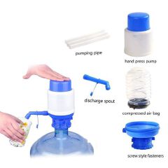 Manual Water Dispenser Pump – Universal Hand Press Bottle Pump for 19L/20L Bottles – Portable, Easy-to-Use Drinking Water Pump for Home, Office & Outdoor Use