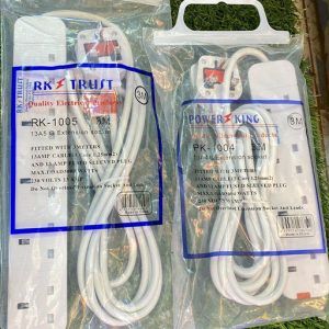 4-Way Power Extension Socket – Heavy-Duty Surge Protected Extension Cable with 4 Universal Outlets – Durable Multi-Plug Adapter for Home, Office & Electronics