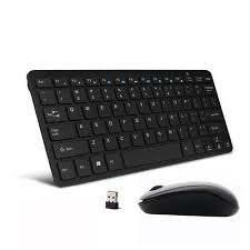 Generic Mini Wireless Keyboard and Mouse Combo – Compact 2.4GHz Plug & Play Set with USB Receiver – Ultra Slim, Portable, Ergonomic Design for Laptop, PC & Smart TV