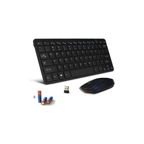 Generic Mini Wireless Keyboard and Mouse Combo – Compact 2.4GHz Plug & Play Set with USB Receiver – Ultra Slim, Portable, Ergonomic Design for Laptop, PC & Smart TV