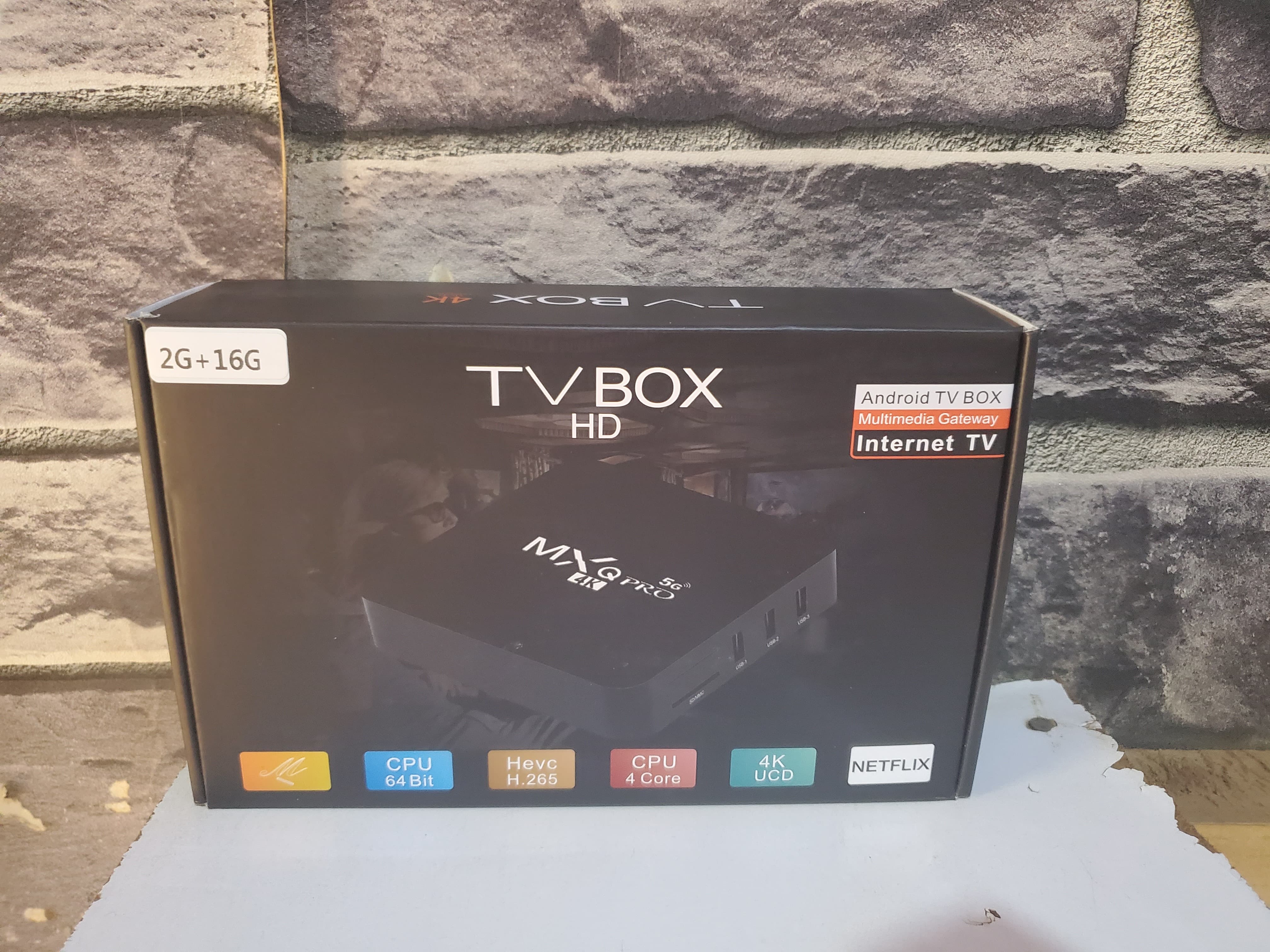 MXQ Pro RK3229 Android 10.1 Smart TV Box – 4K UHD Streaming Media Player with Wi-Fi, Remote Control & HDMI – Smart TV Set Top Box for YouTube, Netflix & Online Content