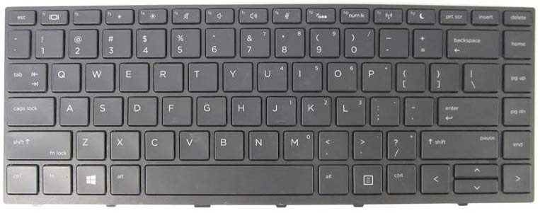 Replacement Keyboard for HP ProBook 430 G5 / 440 G5 / 445 G5 – Replaces OEM Keyboard Assembly – High-Quality Laptop Key Replacement with Touchpad Bezel & Ribbon Cable