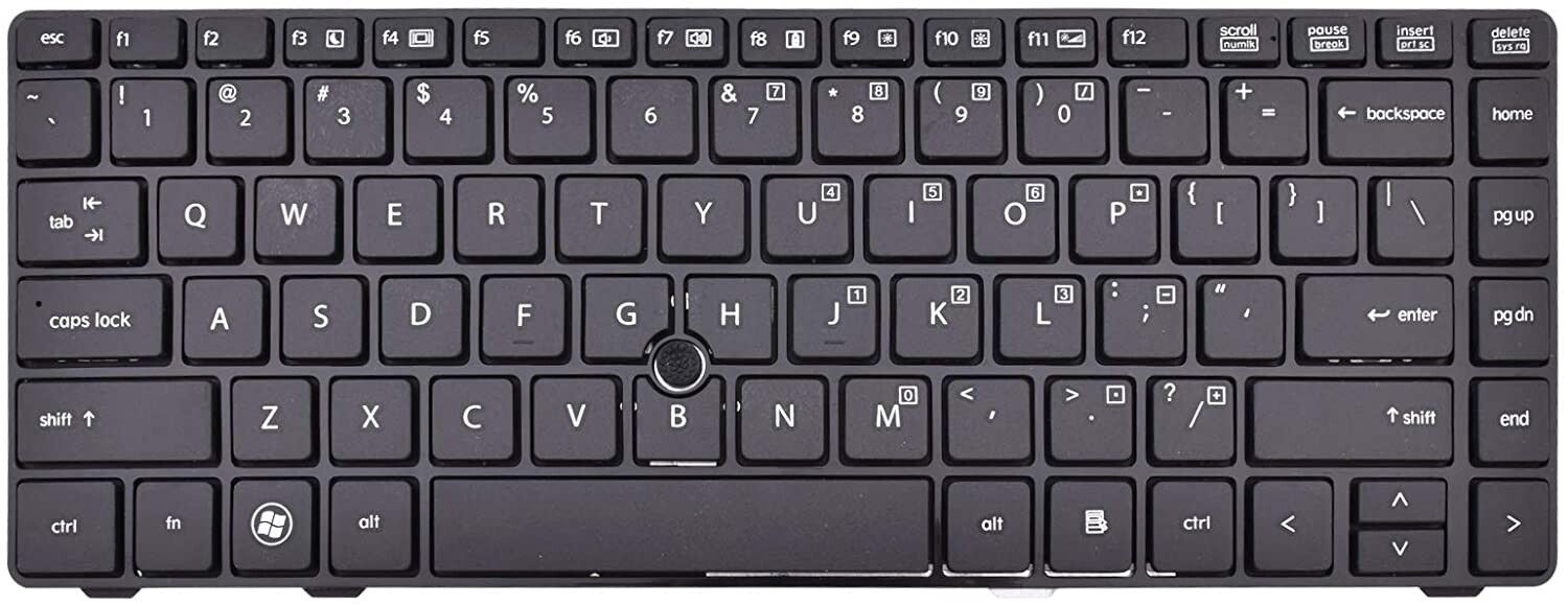 Laptop Keyboard Replacement for HP EliteBook 8460/8460p/8460w/8470p/8470w & ProBook 6460b/6465b – OEM Fit Backlit Keys, Easy Installation, Quiet Typing