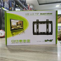 Universal Flat Panel TV Wall Mount Bracket – Heavy-Duty Steel – Slim Low Profile for LED/LCD/Plasma TVs 14–55" – Secure, Space-Saving, Easy Installation