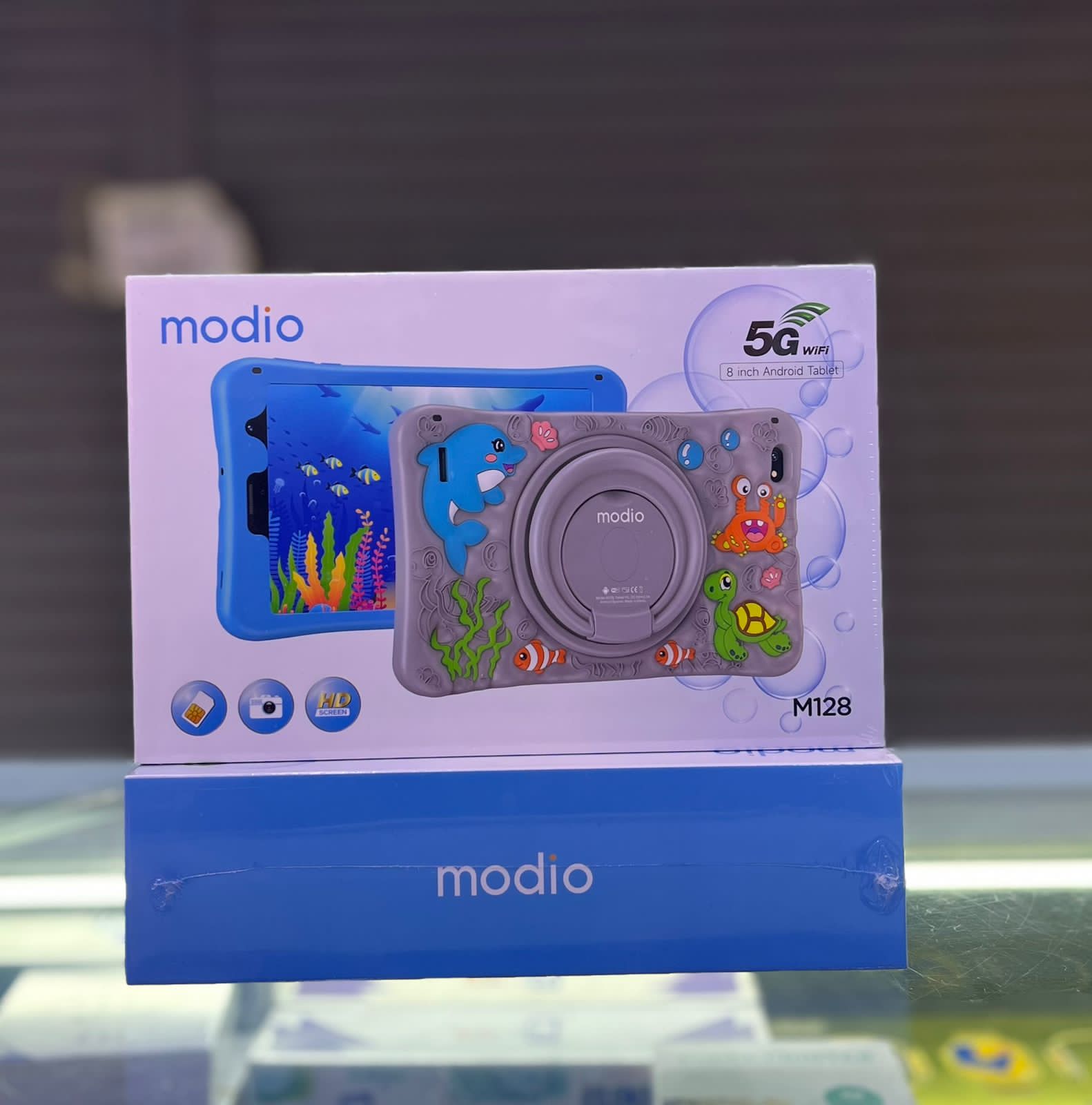 Modio M128 Tablet – 8-Inch Display, 6GB RAM + 256GB Storage – Single SIM Android Tablet with WiFi, Bluetooth – Lightweight & Portable for Daily Us