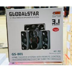 Globalstar 3.1 Channel Home Theater System with Wireless Remote Control Woofer – Surround Sound Speaker Set for TV, Movies, Gaming, Bluetooth & Wired Connectivity
