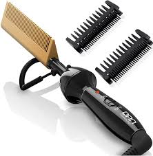 Electric Hot Comb – Fast-Heating Hair Straightening Comb for Smooth, Silky Styles – Adjustable Temperature, Safe & Easy to Use for All Hair Types