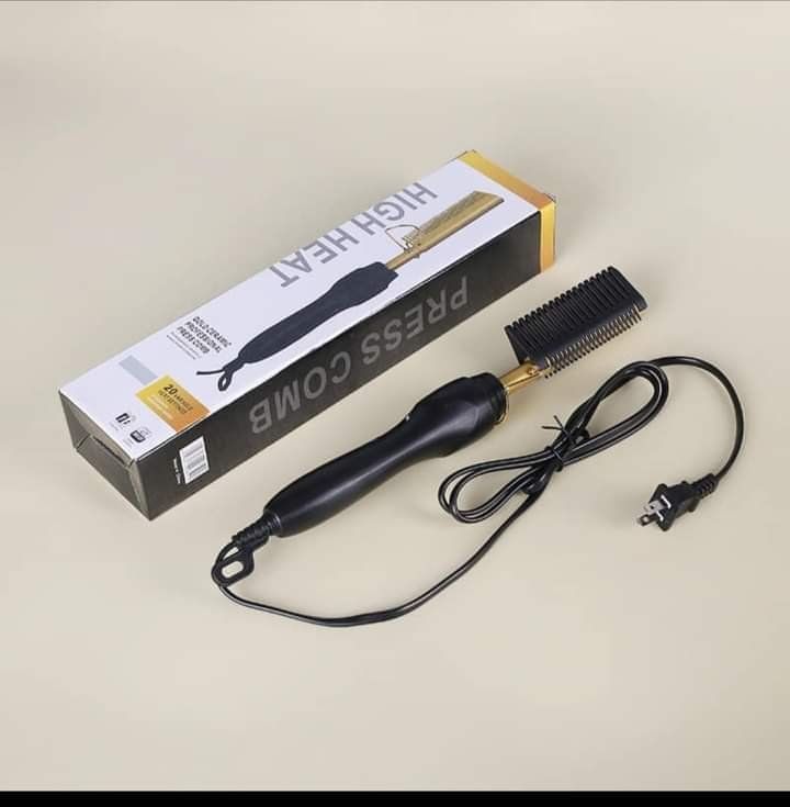 Electric Hot Comb – Fast-Heating Hair Straightening Comb for Smooth, Silky Styles – Adjustable Temperature, Safe & Easy to Use for All Hair Types