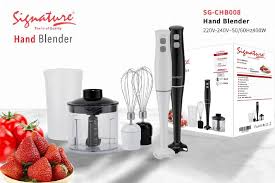 3-in-1 Electric Hand Blender 400W (SG-CHB-008) – Multifunction Stick Blender with Whisk & Chopper Attachments for Blending, Mixing & Pureeing