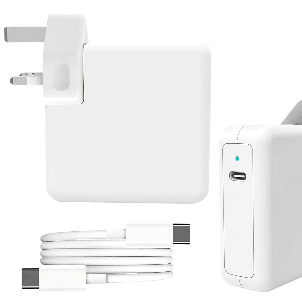 61W USB-C MacBook Charger – Fast Charging Power Adapter for MacBook Air/Pro, Type-C Laptop, and Other USB-C Devices with Smart Power Delivery