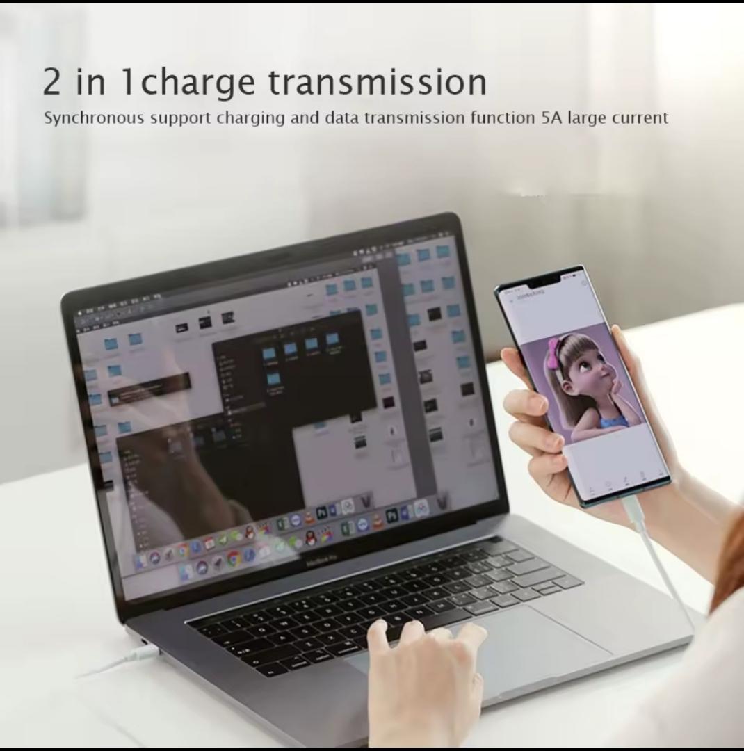 USB 3 C to C QC/PD support for fast charging data/power cable 60W . Huawei Samsung Xiaomi MacBook iPad data transfer line.