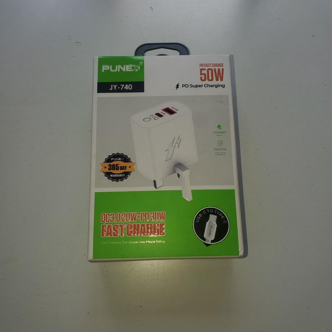 50W PUNEX super Fast Charger C to C