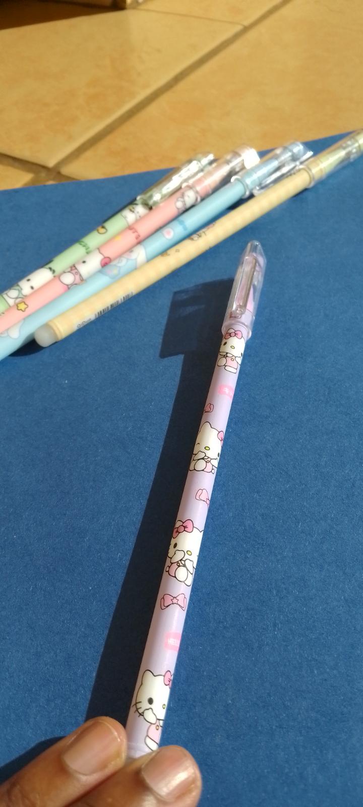 ✨  12 Cute Erasable Pens | Black Ink | Drawing | Ink Erasable | Drawing, Sketching | Drawing Tools|Cute Pencils| Kids Pencils| Kuromi Pens | Hello Kitty Pens