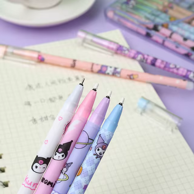 ✍️Hello Kitty × Kuromi •12 ERASABLE Pens •✨ Magical Gift for Writing & Drawing= Back To School |Offices Supplies | Pens •Pencils Pen Set | Kenya Girly | Stationery