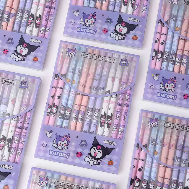 ✍️Hello Kitty × Kuromi •12 ERASABLE Pens •✨ Magical Gift for Writing & Drawing= Back To School |Offices Supplies | Pens •Pencils Pen Set | Kenya Girly | Stationery