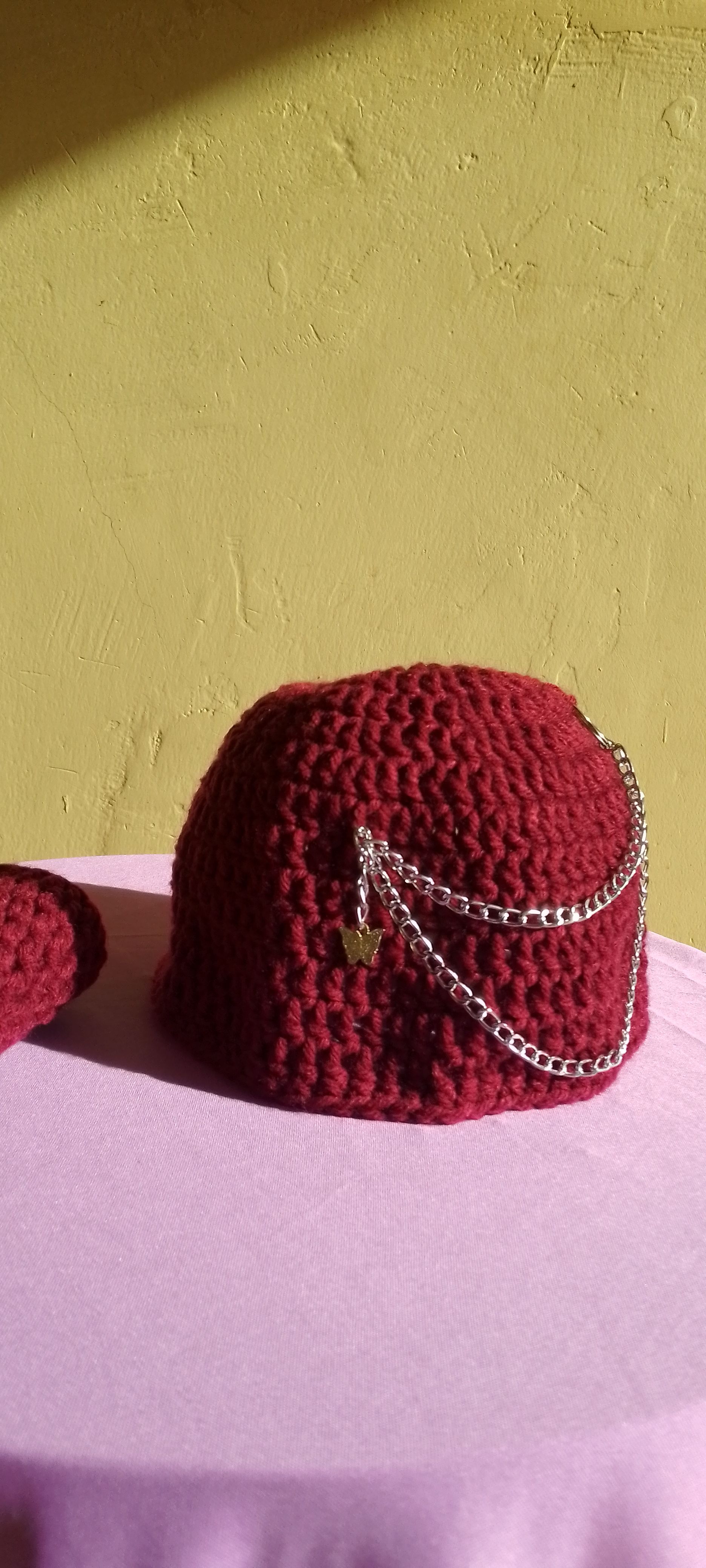 Men's Handmade Crochet Beanie – Crown Chakra Protection | Crochet Beanie |Marving | Men's Hats |Muslim Hats Caps | Head Accessories| Men's Accessories