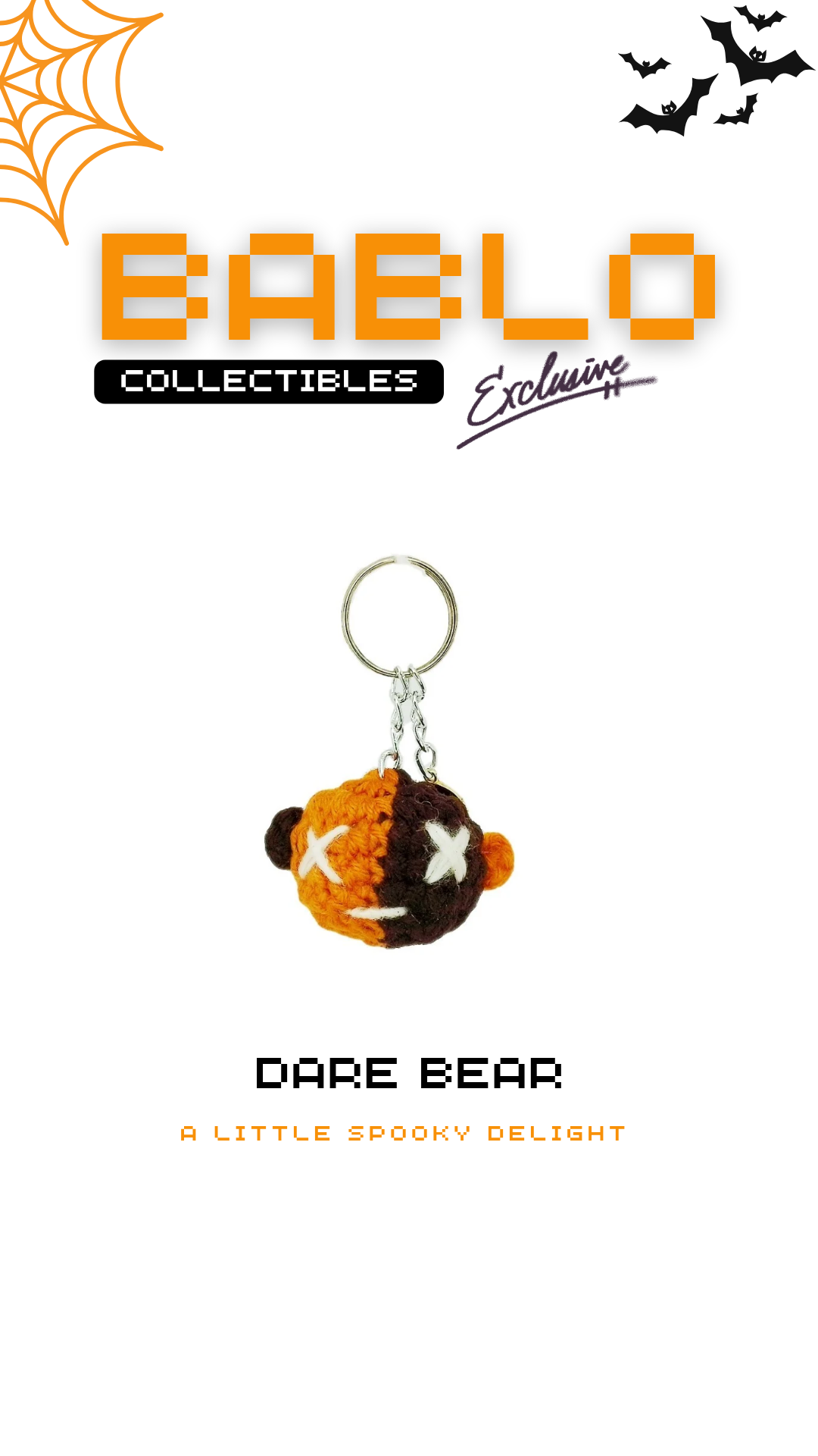 Bablo Keychains - Spooky, Handmade  Custom | Car keys | Backpack Accessories| Student Pouch Accessories | Gift Ideas | Bablo Collectibles 2025  Men's Accessories
