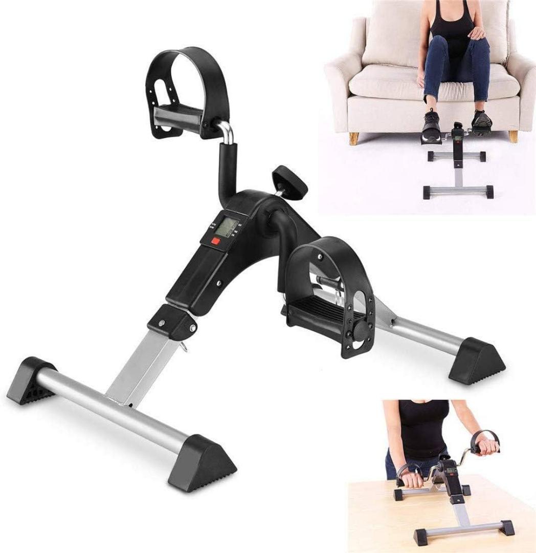 Portable Mini Exercise Bike Pedal Exerciser for Home & Office | Under Desk Fitness Cycle with Adjustable Resistance for Rehabilitation