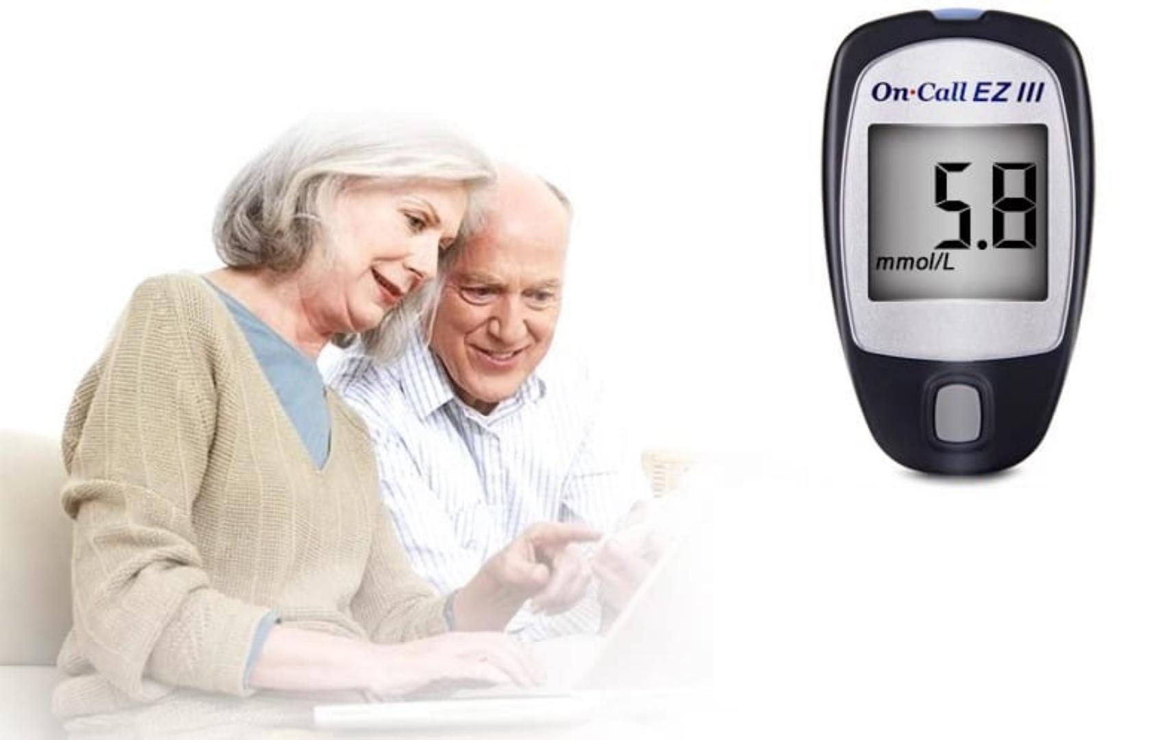 On Call EZ III Blood Glucose Meter | Accurate Handheld Glucometer for Blood Sugar Testing