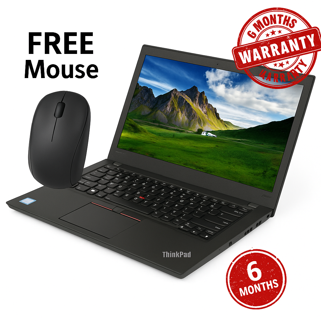 🔥 FREE Mouse + Lenovo ThinkPad T460 | Refurbished | Core i5 | 8GB RAM | 256GB SSD | 6th Gen | Reliable Business Laptop