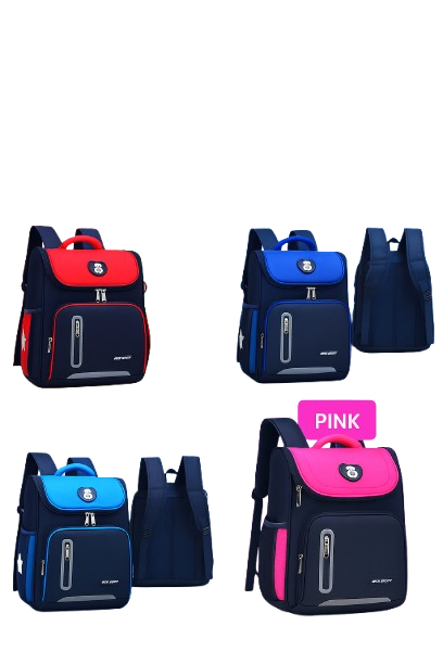 Kids School Backpack 🎒 – Lightweight, Comfortable & Durable | Multiple Colors | Large Capacity with Side Pockets