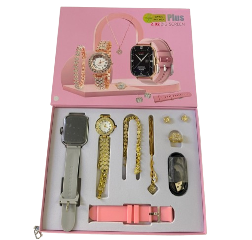 A58 Plus Smart Watch with Full Accessories – Bluetooth Calling, Heart Rate, Blood Oxygen, and Sleep Monitor | Fitness Tracker with SMS Notifications & Blood Pressure Sensor