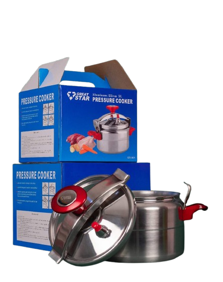 Great Star 7L Pressure Cooker – Fast & Energy-Efficient Cooking Pot with Safety-Lock Lid, Heat-Resistant Handles, Family Size for Stews, Rice & Meat – Durable Stainless Steel Kitchen Essential