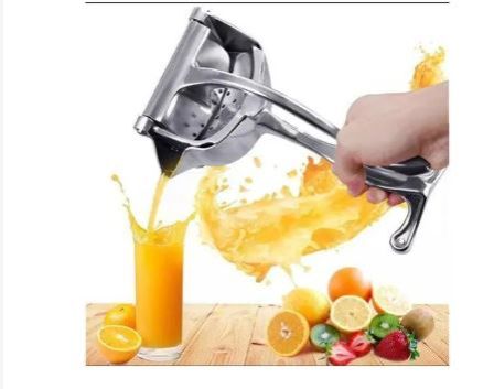 Heavy-Duty Manual Citrus Juicer | Stainless Steel Hand Press Lemon & Orange Squeezer | High-Efficiency Juice Extractor for Fresh Juice | Durable, Easy to Use & Easy to Clean