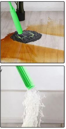 Self-Wring Mop  – 360° Rotating Cleaning System | Stainless Steel Wringer | Microfiber Head | Home & Commercial Use