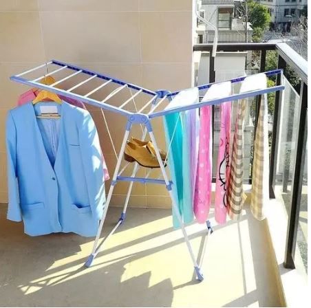 Foldable Clothes Drying Rack – Multi-Layer Laundry Hanger | Indoor & Outdoor Use | Stainless Steel | Space-Saving Clothes Dryer Stand