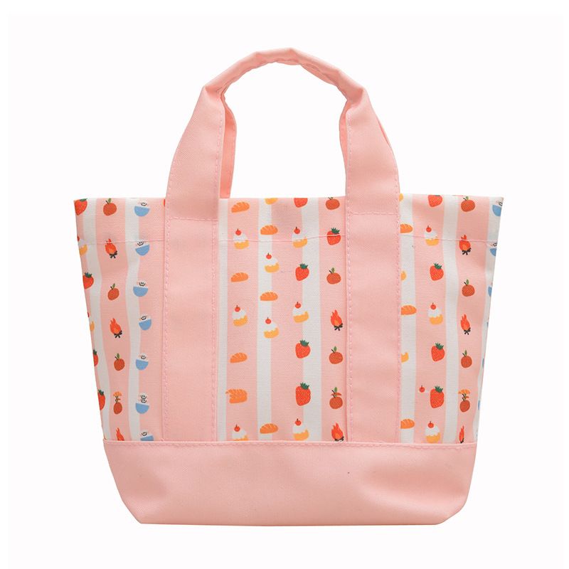 Carrying a bento bag while going out for work, commuting, mom's handbag, cute girl's handbag, and canvas bag