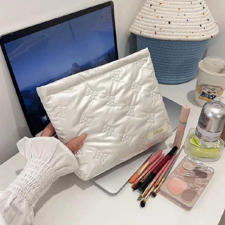 Korean Butterfly Handbag Makeup Bag Skincare Products Wallet Multi functional Large Capacity Storage Bag