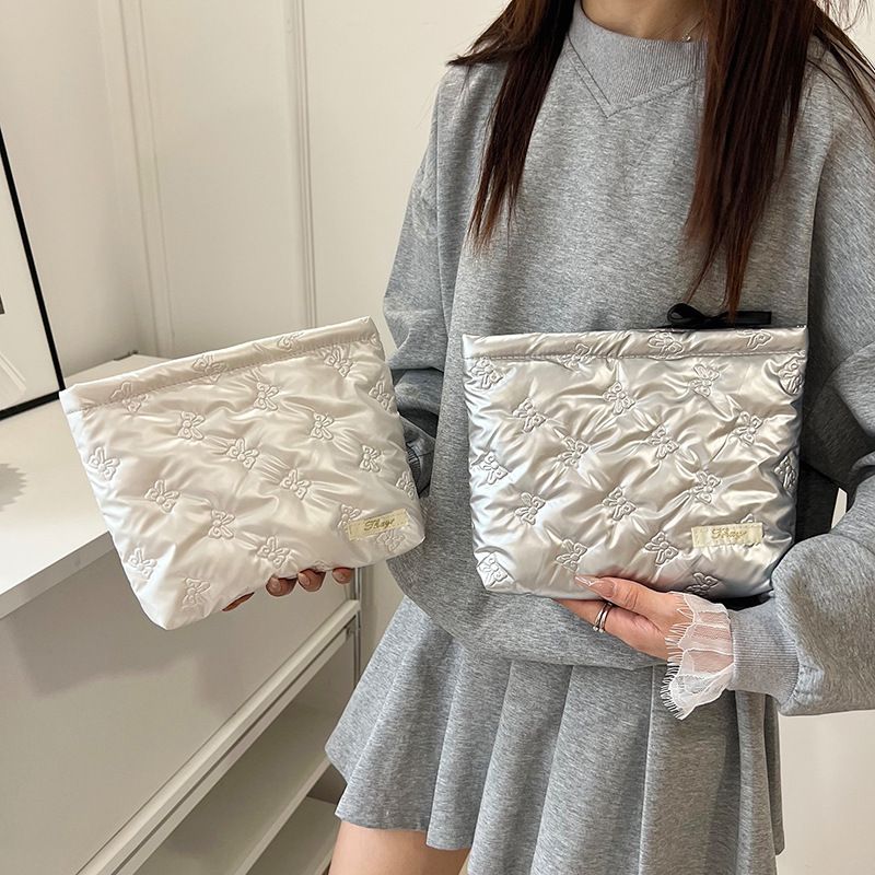 Korean Butterfly Handbag Makeup Bag Skincare Products Wallet Multi functional Large Capacity Storage Bag